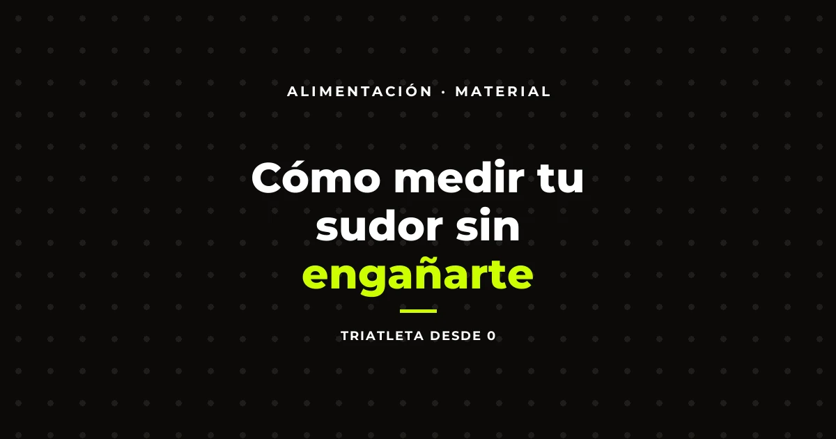 Cómo medir tu sudor sin engañarte