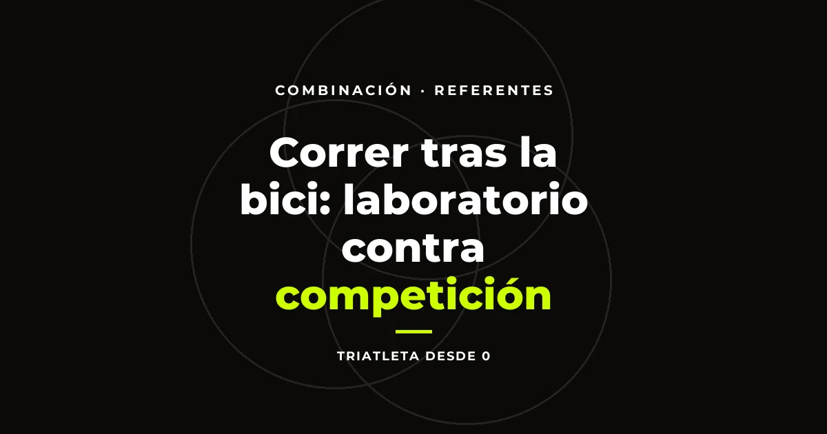 Correr tras la bici: laboratorio contra competición