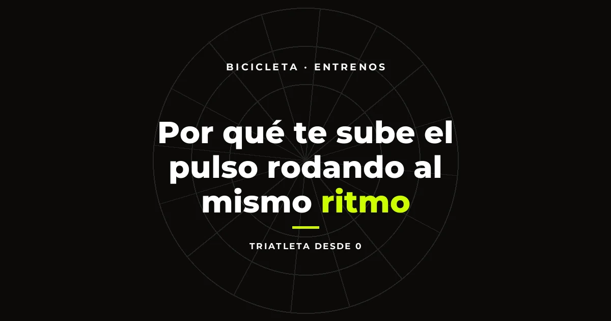 Por qué te sube el pulso rodando al mismo ritmo