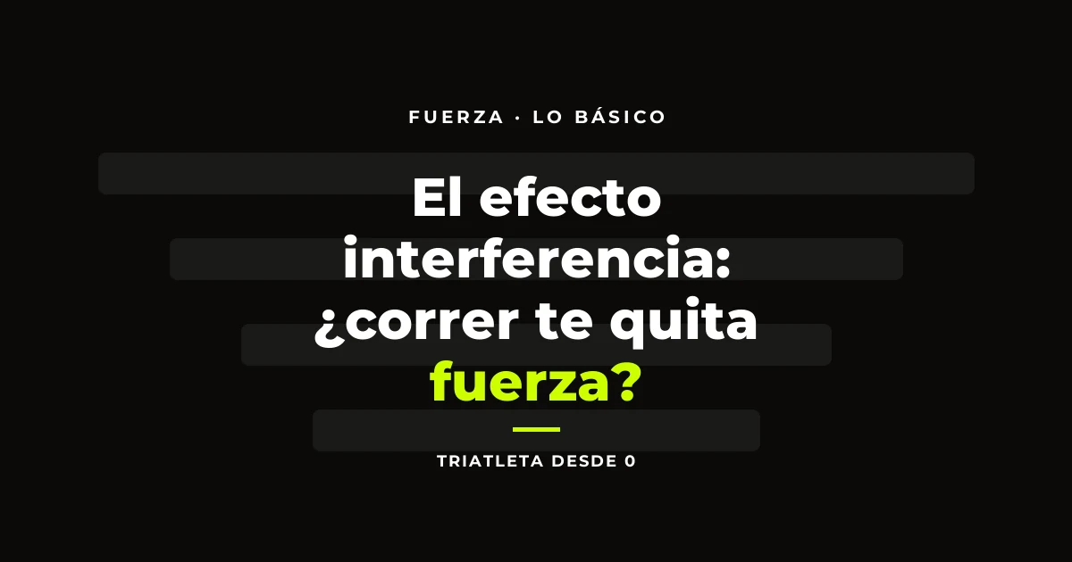 El efecto interferencia: ¿correr te quita fuerza?