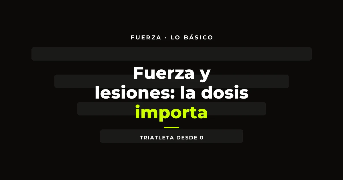 Fuerza y lesiones: la dosis importa