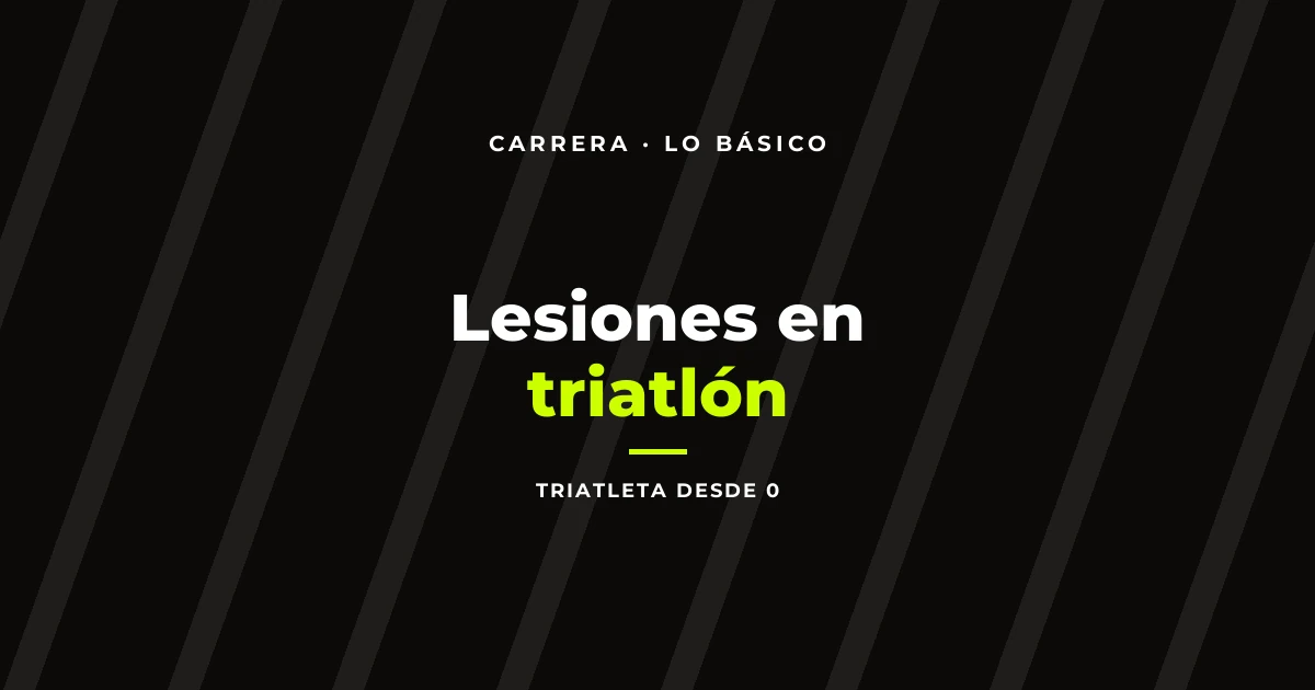 Lesiones en triatlón: los que más se lesionan no son los nuevos