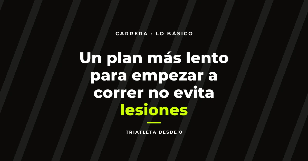 Un plan más lento para empezar a correr no evita lesiones