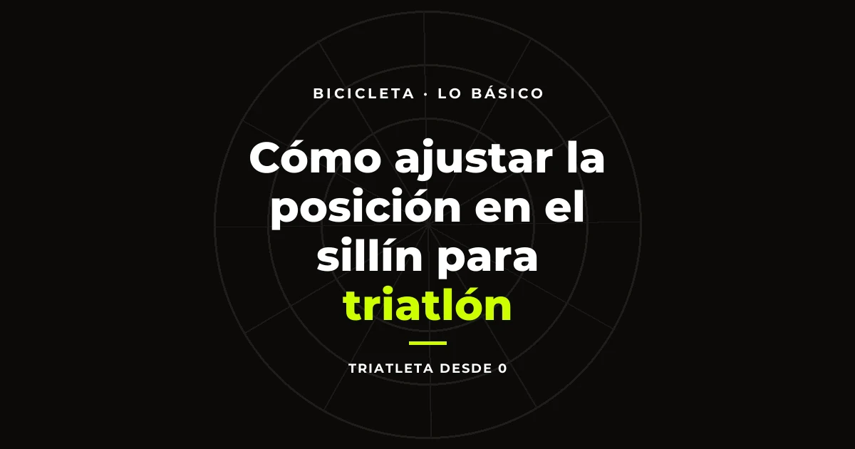 Cómo ajustar la posición en el sillín para triatlón